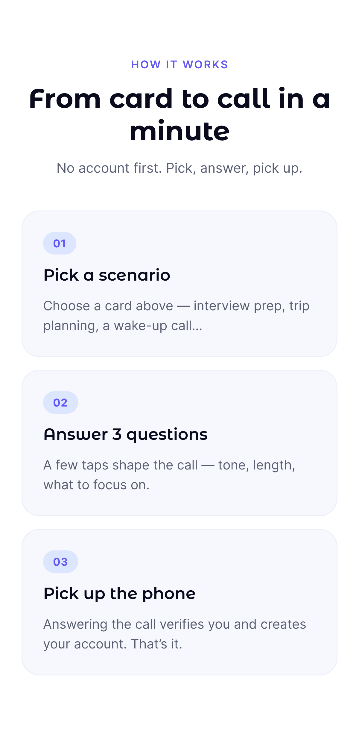 Vera mobile app how it works screen