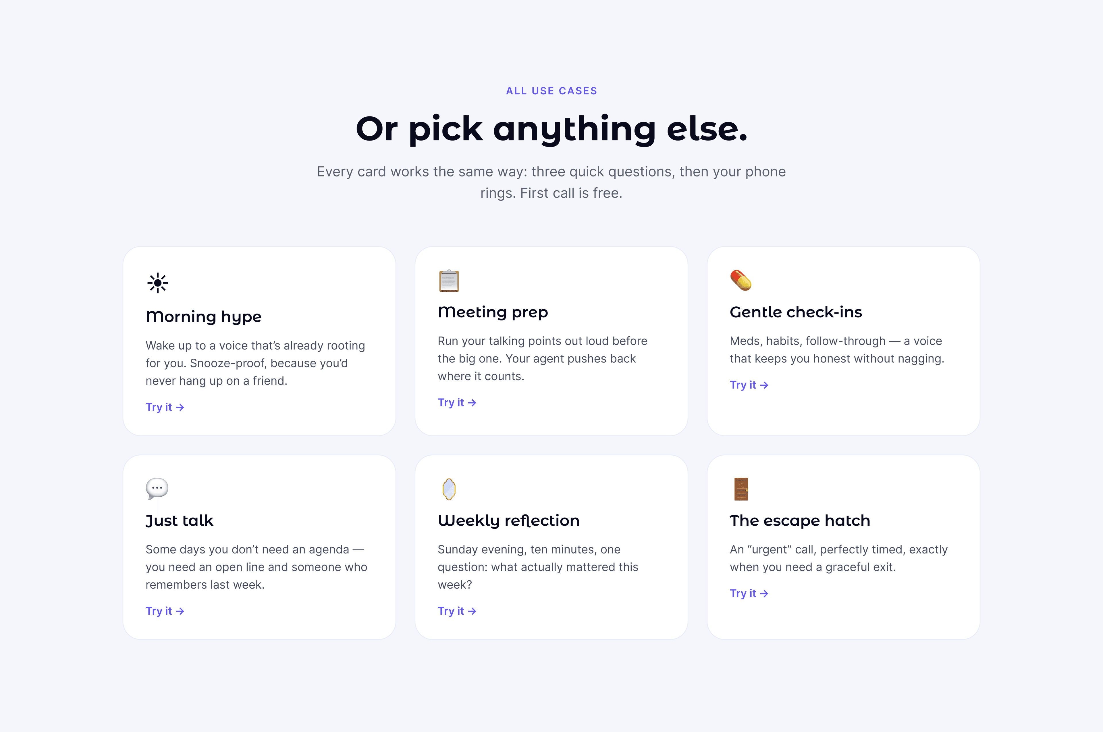 More Vera Caller app scenarios and custom AI caller use cases